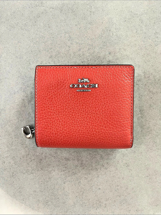 Coach Handbags - Coach Snap Wallet Red
